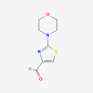 2-MORPHOLINOTHIAZOLE-4-CARBALDEHYDE structure, CAS 126533-97-9