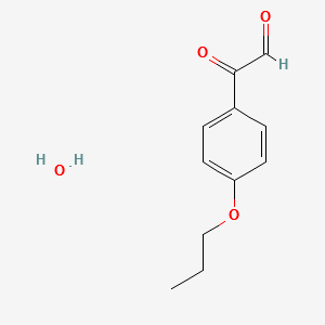 2-OXO-2-(4-PROPOXYPHENYL)ACETALDEHYDE HYDRATE structure, CAS 99433-68-8