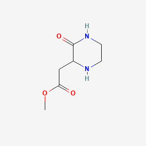 2-OXO-3-PIPERAZINYLMETHYL ACETATE structure, CAS 89852-17-5