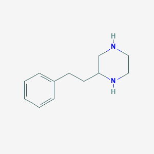 2-PHENETHYLPIPERAZINE structure, CAS 91907-37-8