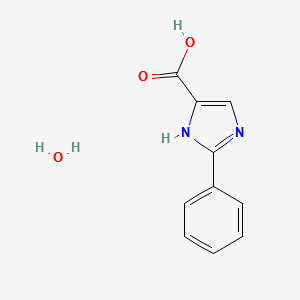 2-PHENYL-1H-IMIDAZOLE-4-CARBOXYLIC ACID HYDRATE structure, CAS 1052410-02-2
