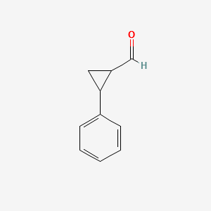 2-PHENYLCYCLOPROPANECARBALDEHYDE structure, CAS 67074-44-6