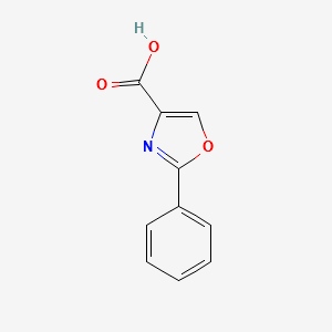 2-PHENYLOXAZOLE-4-CARBOXYLIC ACID structure, CAS 23012-16-0