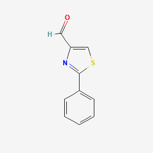 2-PHENYLTHIAZOLE-4-CARBALDEHYDE structure, CAS 20949-81-9
