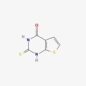 2-THIOXO-2,3-DIHYDROTHIENO[2,3-D]PYRIMIDIN-4(1H)-ONE structure, CAS 117516-97-9