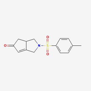 2-TOSYL-2,3,3A,4-TETRAHYDROCYCLOPENTA[C]PYRROL-5(1H)-ONE structure, CAS 133886-43-8