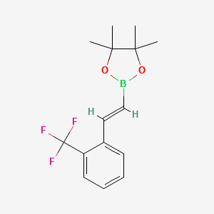 2-TRIFLUOROMETHYL-TRANS-BETA-STYRYLBORONIC ACID PINACOL ESTER structure, CAS 1294009-25-8