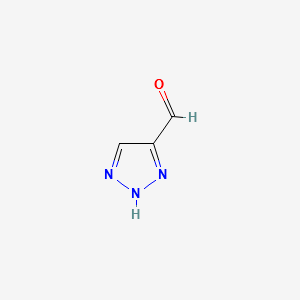 2H-1,2,3-TRIAZOLE-4-CARBALDEHYDE structure, CAS 4343-71-9