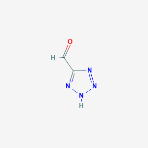 2H-TETRAZOLE-5-CARBALDEHYDE structure, CAS 65041-17-0