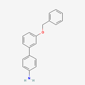 3'-(BENZYLOXY)-[1,1'-BIPHENYL]-4-AMINE structure, CAS 400749-48-6