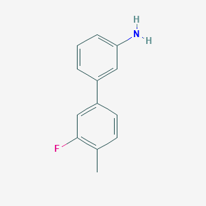 3'-FLUORO-4'-METHYL-[1,1'-BIPHENYL]-3-AMINE structure, CAS 1187386-07-7