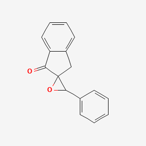 3'-PHENYLSPIRO[INDENE-2,2'-OXIRAN]-1(3H)-ONE structure, CAS 13148-14-6