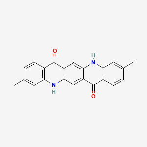 3,10-DIMETHYLQUINOLINO[2,3-B]ACRIDINE-7,14(5H,12H)-DIONE structure, CAS 16043-40-6