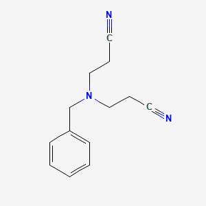 3,3'-(BENZYLAZANEDIYL)DIPROPANENITRILE structure, CAS 16728-92-0