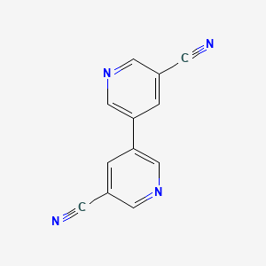 3,3'-BIPYRIDINE]-5,5'-DICARBONITRILE structure, CAS 1226808-65-6