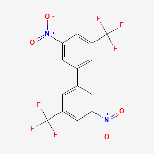 3,3'-DINITRO-5,5'-BIS(TRIFLUOROMETHYL)-1,1'-BIPHENYL structure, CAS 194344-28-0