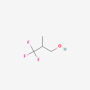 3,3,3-TRIFLUORO-2-METHYLPROPAN-1-OL structure, CAS 431-23-2