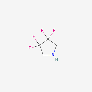 3,3,4,4-TETRAFLUOROPYRROLIDINE HYDROCHLORIDE structure, CAS 1841-00-5
