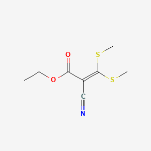 3,3-BIS(METHYLTHIO)-2-CYANOACRYLIC ACID ETHYL ESTER structure, CAS 17823-58-4