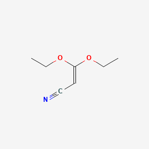 3,3-DIETHOXYACRYLONITRILE structure, CAS 35146-02-2