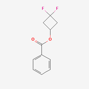 3,3-DIFLUOROCYCLOBUTYL BENZOATE structure, CAS 1215071-19-4