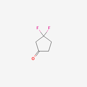 3,3-DIFLUOROCYCLOPENTANONE structure, CAS 1215071-20-7