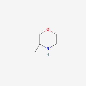 3,3-DIMETHYLMORPHOLINE structure, CAS 59229-63-9