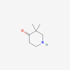 3,3-DIMETHYLPIPERIDIN-4-ONE structure, CAS 150668-82-9