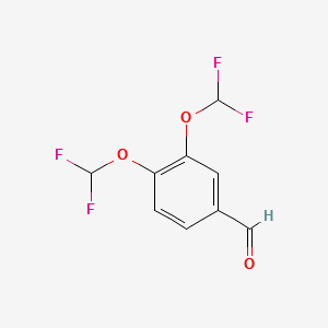 3,4-BIS(DIFLUOROMETHOXY)BENZALDEHYDE structure, CAS 127842-54-0