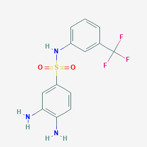 3,4-DIAMINO-N-(3-(TRIFLUOROMETHYL)PHENYL)BENZENESULFONAMIDE structure, CAS 380349-00-8