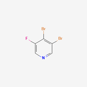 3,4-DIBROMO-5-FLUOROPYRIDINE structure, CAS 1260843-59-1