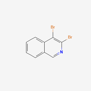 3,4-DIBROMOISOQUINOLINE structure, CAS 36963-44-7