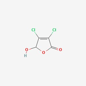3,4-DICHLORO-5-HYDROXYFURAN-2(5H)-ONE structure, CAS 766-40-5