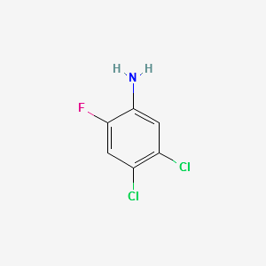 3,4-DICHLORO-6-FLUOROANILINE structure, CAS 2729-36-4