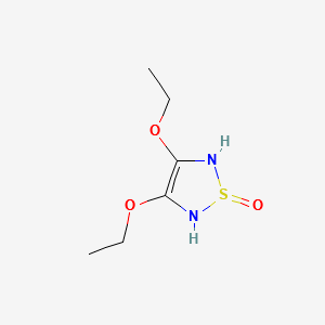 3,4-DIETHOXY-1,2,5-THIADIAZOLE 1-OXIDE structure, CAS 79844-64-7