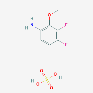 3,4-DIFLUORO-2-METHOXYANILINE SULFATE structure, CAS 1072945-56-2