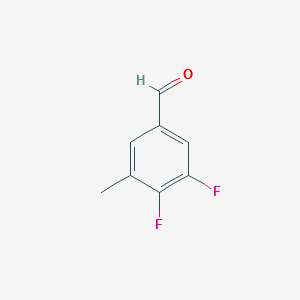 3,4-DIFLUORO-5-METHYLBENZALDEHYDE structure, CAS 1017778-64-1