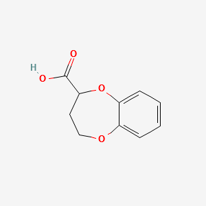3,4-DIHYDRO-2H-BENZO[B][1,4]DIOXEPINE-2-CARBOXYLIC ACID structure, CAS 33632-74-5