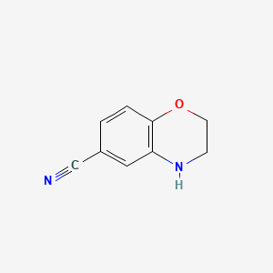 3,4-DIHYDRO-2H-BENZO[B][1,4]OXAZINE-6-CARBONITRILE structure, CAS 928118-07-4