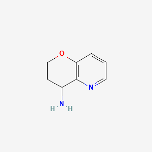 3,4-DIHYDRO-2H-PYRANO[3,2-B]PYRIDIN-4-AMINE structure, CAS 502612-49-9