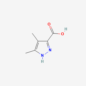 3,4-DIMETHYL-1H-PYRAZOLE-5-CARBOXYLIC ACID structure, CAS 89831-40-3