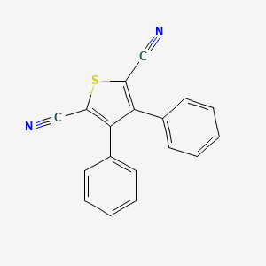 3,4-DIPHENYLTHIOPHENE-2,5-DICARBONITRILE structure, CAS 175205-73-9