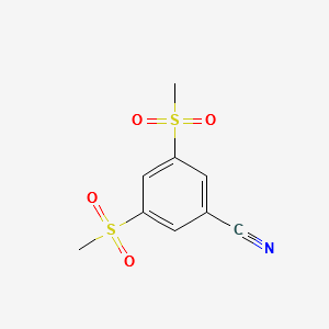 3,5-BIS(METHYLSULFONYL)BENZONITRILE structure, CAS 169696-83-7