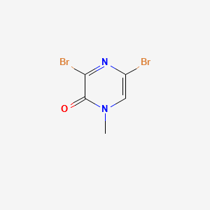 3,5-DIBROMO-1-METHYLPYRAZIN-2(1H)-ONE structure, CAS 87486-34-8
