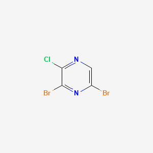 3,5-DIBROMO-2-CHLOROPYRAZINE structure, CAS 1082843-70-6