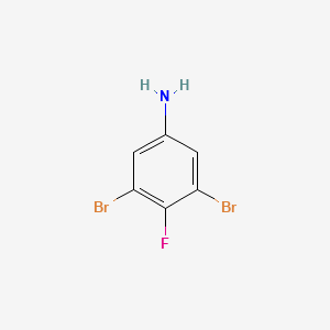 3,5-DIBROMO-4-FLUOROANILINE structure, CAS 1003709-35-0