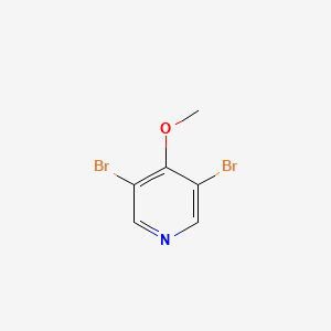 3,5-DIBROMO-4-METHOXYPYRIDINE structure, CAS 25813-24-5