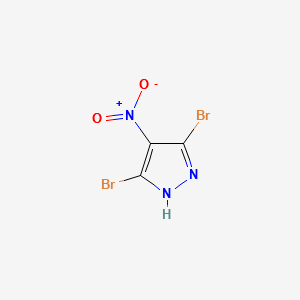 3,5-DIBROMO-4-NITRO-1H-PYRAZOLE structure, CAS 104599-36-2