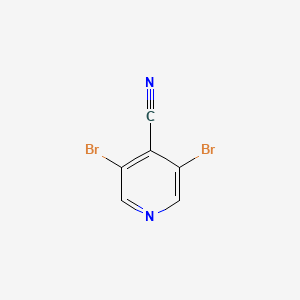 3,5-DIBROMOISONICOTINONITRILE structure, CAS 870244-34-1