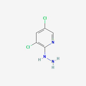 3,5-DICHLORO-2-HYDRAZINYLPYRIDINE structure, CAS 104408-23-3